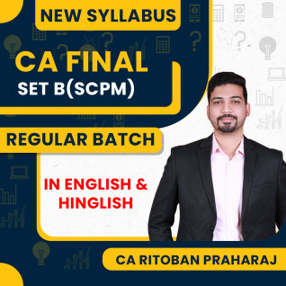 CA Ritoban Praharaj SCPM Self-Paced Online Module -SET B Regular Classes In Both Language For CA Final 
