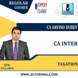 CA Inter Taxation New Syllabus By CA Arvind Dubey: Pen Drive / Google Drive.