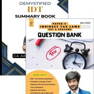 CA Final IDT Summary Book & Question Bank Combo By Akshansh Garg
