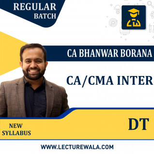 CA/CMA Inter Direct Tax Regular batch By CA Bhanwar Borana: Pen Drive / Live Online Classes