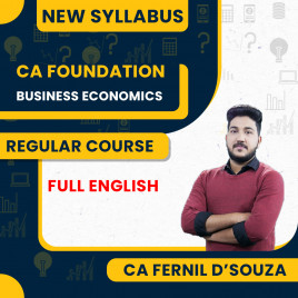CA Frenil D'Souza Business Economics Regular Batch For CA Foundation : Online Classes