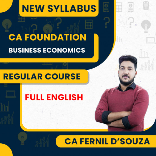 CA Frenil D'Souza Business Economics Regular Batch For CA Foundation : Online Classes