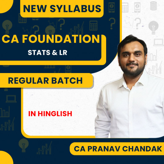 CA Pranav Chandak Statistics & Logical Reasoning Regular Online Classes For CA Foundation : Google Drive Classes