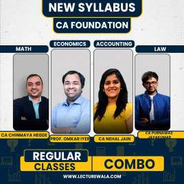 CA Foundation All 4 Subjects Combo Regular Classes By Advait Learning : Pen Drive / Online Classes