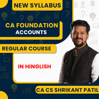CA Foundation Accounts New Syllabus Regular Batchby CA CS Shrikant Patil: Online classes.