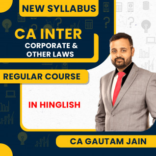 CA Gautam Jain Corporate & Other Laws Regular Online Classes For CA Inter : Google Drive Classes.
