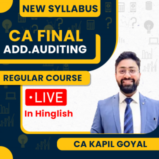 CA Kapil Goyal Advanced Auditing Regular Live Classes For CA Final: Live classes.