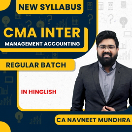 CA Navneet Mundhra Management Accounting Regular Batch For CMA Inter