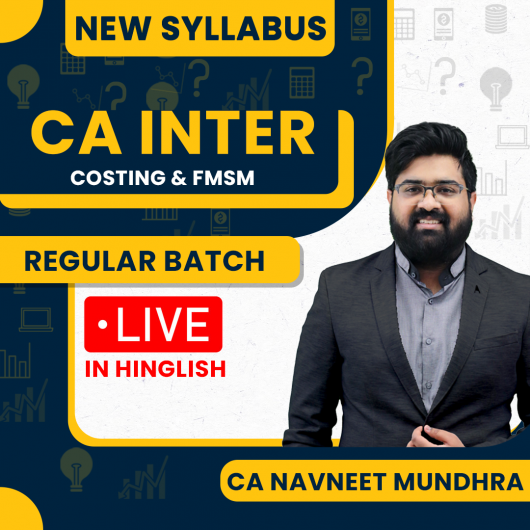 CA Navneet Mundhra Costing & FM-SM New Syllabus COMBO For CA Inter