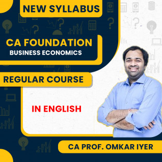 CA Foundation New Syllabus Business Economics Regular Classes In English By CA Prof. Omkar lyer : Pen Drive / Online Classes