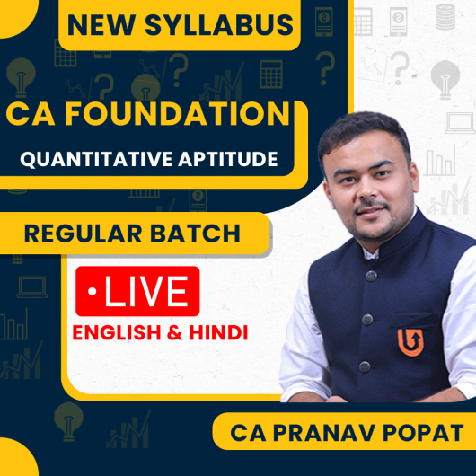 CA Pranav Popat Quantitative Aptitude Regular Batch For CA Foundation CA Pranav Popat Quantitative Aptitude Regular Batch For CA Foundation