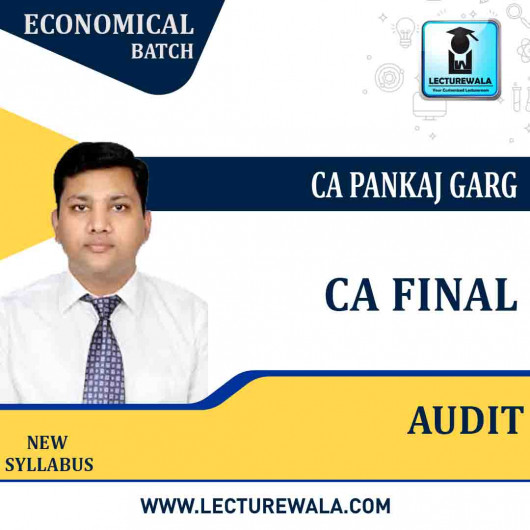 CA Final Audit (Economical Batch) (April 2023) By CA Pankaj Garg : Pen Drive / Online Classes.