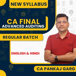 CA Pankaj Garg Advanced Auditing Regular Live Classe For CA Final : Live Online Classes.