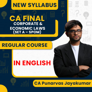 CA Final Corporate and Economic Laws SPOM New Syllabus By CA Punarvas Jayakumar: Online Classes