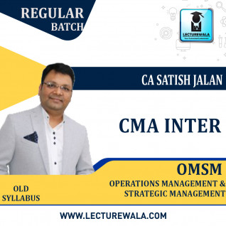 CMA Inter OM-SM Regular Course Old Syllabus By CA Satish Jalan : Pen Drive / Online Classes 