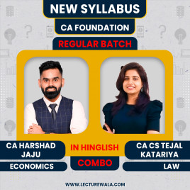 CA Foundation Law &amp; Economics New Recording Batch By CA Harshad Jaju &amp; CA CS Tejal Katariya 