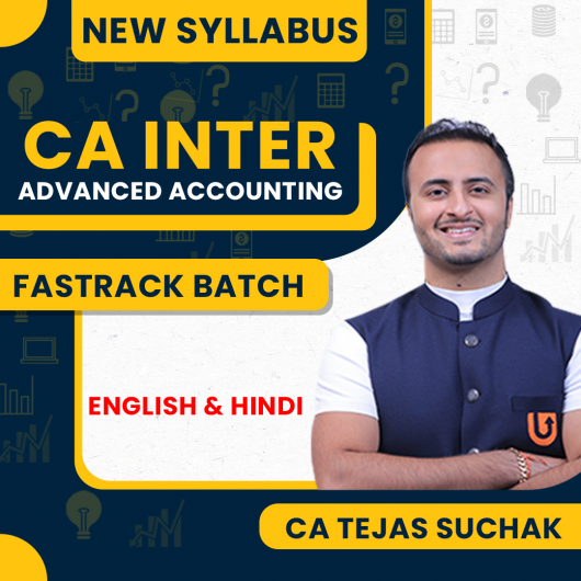 CA Tejas Suchak Advanced Accounting Fastrack batch For CA Inter