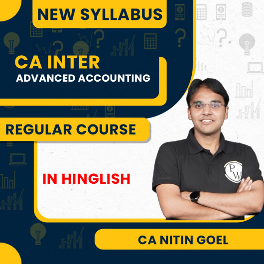 CA Intermediate Udesh Regular Sep 2026 Advanced Accounting (Group 1) by Pw : Online Classes