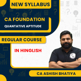 CA Foundation Sampurna Fastrack Batch Qunatative Aptitude For May 2026 By CA Aashish Bhatiya