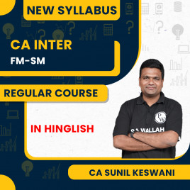 CA Intermediate Udesh Regular May 2026(Group 2) Financial and Strategic Management by Pw : Online Classes