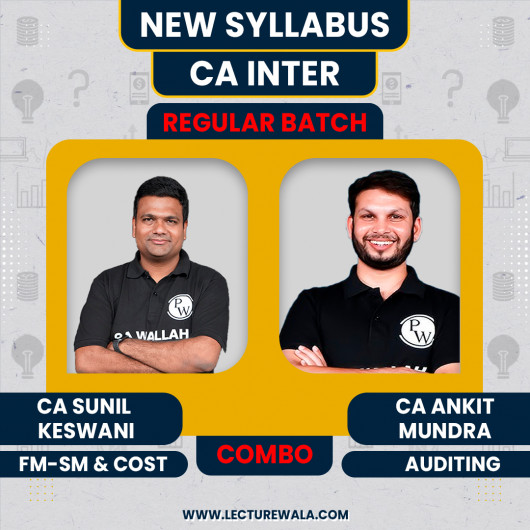 CA Inter Pro Udesh Regular Jan 2027 Group (2) Combo by Pw : Online Classes