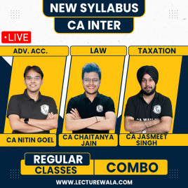 CA Inter Pro Udesh Regular May 2026 Group 1 Combo by Pw : Online Classes