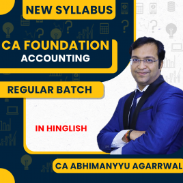 CA Abhimanyyu Agarrawal Principles &amp; Practice Of Accounting Regular Batch For CA Foundation : Google Drive / Live Online Classes