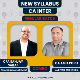 CA Inter new Syllabus Auditing &amp; Financial Management Regular Combo Classes By CA Amit Popli &amp; CFA Sanjay Saraf : Online Classes 
