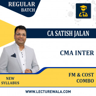 CMA Inter Financial Management and Cost Accounting Combo Regular Course New Syllabus By CA Satish Jalan: Pen Drive / Google Drive.