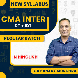CA Sanjay Mundhra Taxation Regular Online Classes For CMA Inter : Online Classes