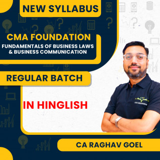 CA Raghav Goel Fundamentals Of Business Laws & Business Communication Regular Batch For CMA Foundation 