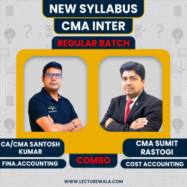 CMA Inter New Syllabus Group - 1 Financial &amp; Cost Accounting Regular Combo Classes By CA/CMA Santosh Kumar , CMA Sumit Rastogi : Pen Drive / Online Classes.
