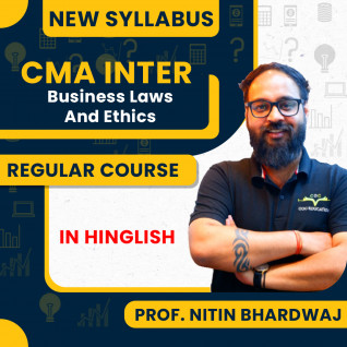 Prof. Nitin Bhardwaj Business Laws And Ethics Regular Batch For CMA Inter New Syllabus 