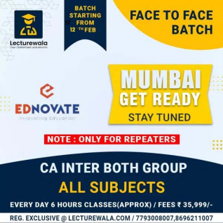 CA Inter Both Group All Subjects Combo Face To Face Regular Course IN Mumbai By Ednovate Classes