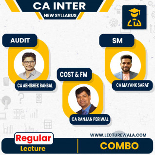 CA Inter New Syllabus Costing And FM - SM by CA Ranjan Periwal & CA Mayank Saraf and Audit by CA Abhishek Bansal Online Classes