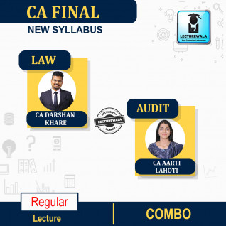 CA Final Audit & Law Combo Regular Course By CA Aarti Lahoti & CA Darshan Khare : Pen Drive / Online Classes