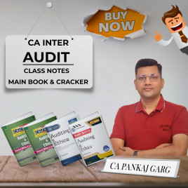CA Pankaj Garg Audit – Main Book + Class Notes + Cracker For CA Inter : Study Material