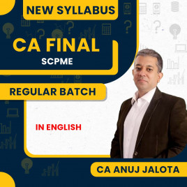 CA Anuj Jalota SCPME Regular Online Classes For CA Final SPOM:Google Drive classes.