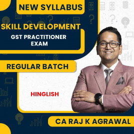 CA RAJ K AGRAWAL GST Practitioner Exam (GSTP Exam by NACIN) Skill Development Course : Pen Drive / Online Classes