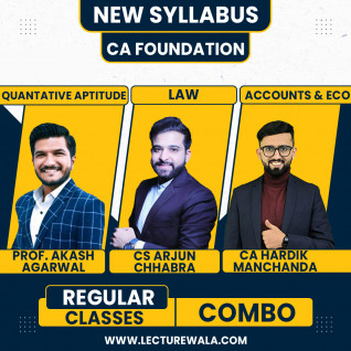 CA Foundation All Subject Combo ( Combo of all subjects from CA, CS Arjun Chabra, Prof Hardik manchanda, Prof Akash Agarwal. by bb Virtual