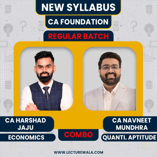 CA Harshad Jaju Economics & CA Navneet Mundhra Math Regular Online Classes For CA Foundation CA Harshad Jaju Economics & CA Navneet Mundhra Math Regular Online Classes For CA Foundation
