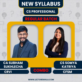 CA CS Shubham Sukhlecha CRVI + CF &amp; CS Somya katariya SM Regular Classes For CS Professional Module 2 Online Classes