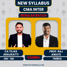 CA Tejas aralikatti OM-SM, &amp; Prof. Raj Awate FMBDA Regular Combo Classes For CMA Inter Online Classes