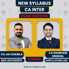 CA Jai Chawla Adv.Accounts &amp; CA Shubham Singhal Law Exam-Oriented Batch For CA Inter