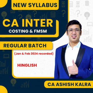 CA Ashish Kalra Cost & Management Accounting & FM-SM Regular Classes For CA Inter : Online Classses / Android
