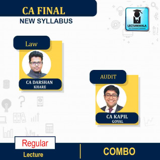 CA Final LAW & Audit New Syllabus Regular Course Combo by CA Darshan Khare and CA Kapil Goyal : Google Drive / Pen Drive 