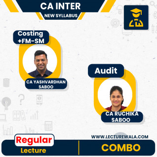 CA Inter New Syllabus Group - 2 Combo Regular Classes By CA Yashvardhan Saboo and CA Ruchika Saboo : Online Classes