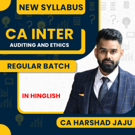CA Harshad Jaju Auditing &amp; Ethics For CA Inter: Regular Online Classes (Pen drive / Google drive Classes)