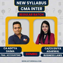 CA/CS Divya Agarwal Business Law &amp; CA Aditya Daima Financial Accounting Regular Online Combo Classes For CMA Inter