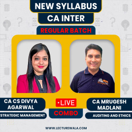 CA/CS Divya Agarwal SM &amp; CA Mrugesh Madlani Auditing Live Regular Combo Classes For CA Inter Online Classes
